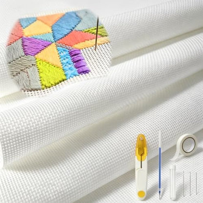 13 Mesh Needlepoint Canvas Kit, 4 PCS 20" X 14" No Flods Blank Canvas by Deyyol
