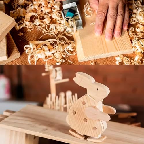 24-Piece Solid Wood Carving Blocks & Whittling Kit for Adults & Beginners - 3 Sizes Natural Wood Craft Supplies for DIY, Christmas Decor, Home Arts, Woodworking Class - Image 6