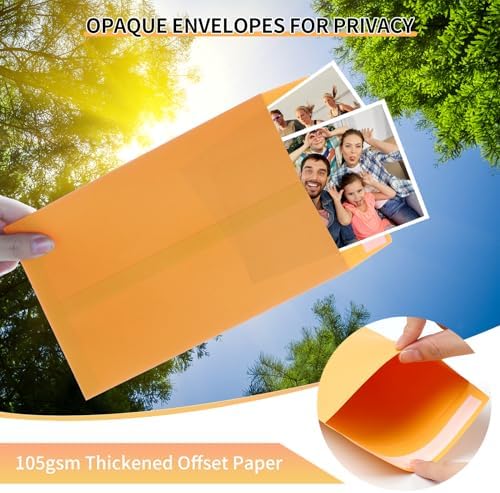 Joyberg 6x9 Envelopes Self Seal, Yellow Envelopes 6x9 Printable, Catalog Mailing Envelopes 6 x 9 Tear Resistant, Kraft Envelope for Mailing Letters, Documents, Photos, Invitation Cards - Image 4