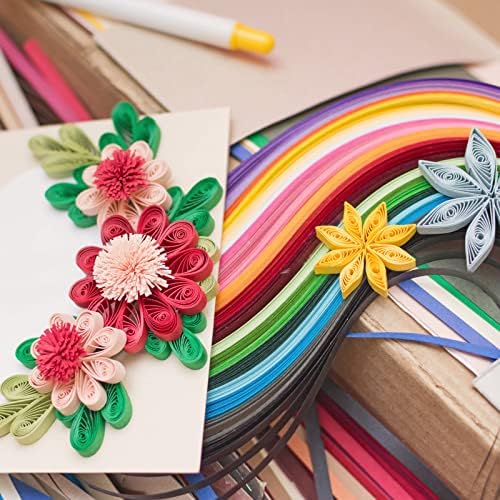 PATIKIL 600pcs Quilling Strips Paper 1/8"(3mm) 39cm Origami Paper Quilling Strip for Art DIY Hand Craft Christmas, Light Brown - Image 6