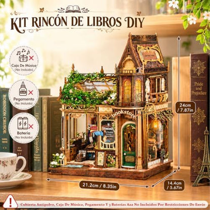 CRIOLPO Book Nook Kits Miniature House Kit for Adults with LED Lights - Image 5