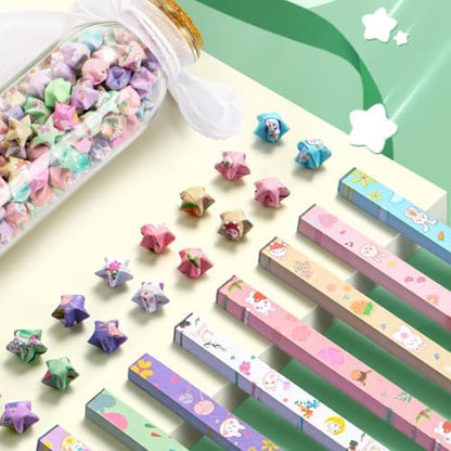 1080 Sheets Cartoon Origami Star Paper Strips 16 Different Styles - Image 4