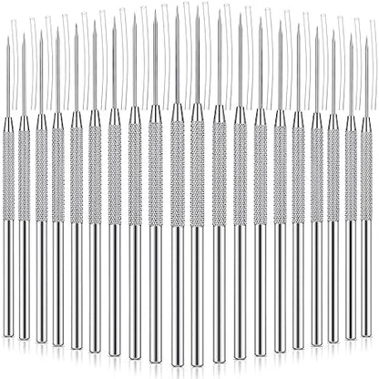 Lasnten 20 Pcs Clay Needle Tool Set, Stainless Steel Pottery Tools by Lasnten