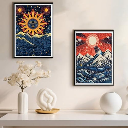 DOTSOPS Landscape Diamond Art Painting Kits Round Full Drill 11.8 x 15.7 in - Image 6