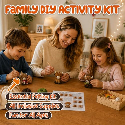 Voduynl Beginner Needle Felting Kit (Cow) - Image 6