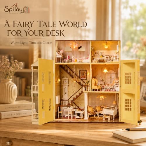 Spilay DIY Miniature House Kit for Adults, Miniature Dollhouse Building Kit - Image 4