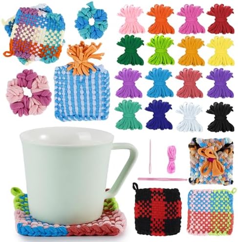Caydo Weaving Loom Refill Loops, Elastic Loops for Weaving Looms 448 PCS by Caydo