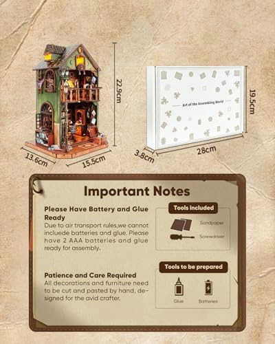 DIY Miniature House Kit Book Nook Kit for Adults to Build Mini Magic House - Image 6