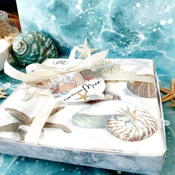 Lapoo Cutting Die for Scrapbooking, 3D Backgrounds Frame New Cutting Dies DIY Album Card Making Decor Paper Craft Metal Die Cuts Party Decorations (Whelk Sea 3.9 x 3 in) - Image 5