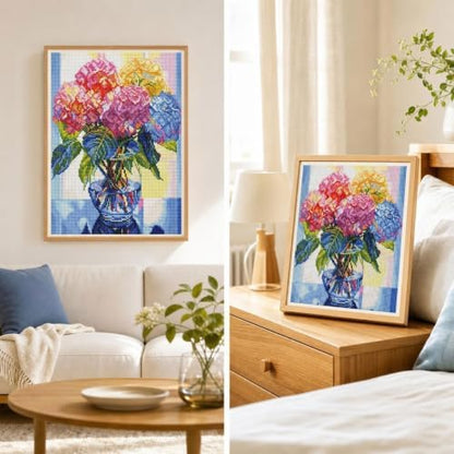 WUSARPLY Flower Stamped Cross Stitch Kits for Beginners Adults - Image 3