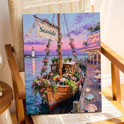 XTCIXAL Paint by Numbers Kit for Adults, Sailboat, 16X20 Inch - Image 2