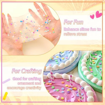 110g Non-edible Slime Mix Ins Slime Add Ins, Fake Sprinkles Slime Charms B - Image 3