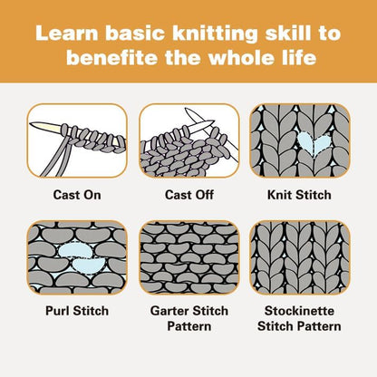 Kaaper Knitting Kit for Beginners Adults, Learn to Knit Starter Kit - Image 5