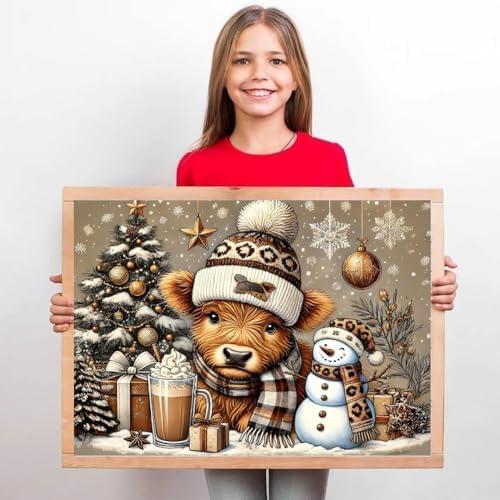TCDZMYGS 4 Pack Christmas Paint by Numbers Kit for Adults Beginner,Paint by Number Kits Without Frames,DIY Acrylic Oil Painting by Numbers for Home Wall Decor 12x12-12x16 inch - Image 6