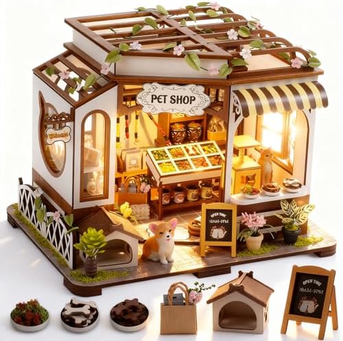 Vaki Vaki 2026 New DIY Miniature House Kit, Book Nook Puzzle with LED Light by VakiVaki-Specializinginthedesignandproductionofwoodenminiatures