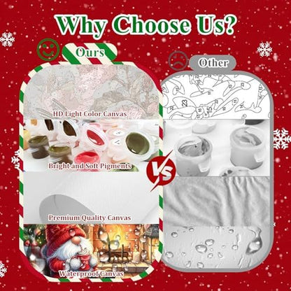 Christmas Paint by Number Kits for Adults, Paint by Numbers Kit for Adults - Image 5