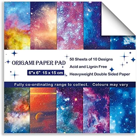 Origami Paper 6x6" Double Sided 50 Sheets 10 Colors Origami Kit,Craft Paper - Image 6