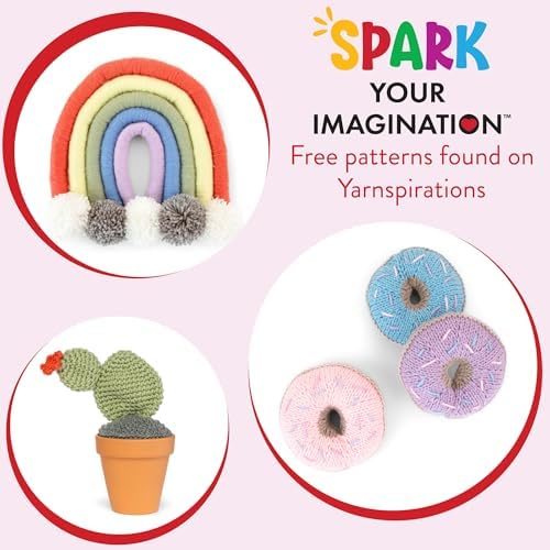 Red Heart Super Saver Yarn Super Craft Kit Pastels,with 50 Countg/1.7 oz. 4 Medium Worsted Yarn for Knitting & Crocheting,12 Colors,Perfect for Chunky Sweaters,Blankets,Amigurumi,50 Count (Pack of 10) - Image 3