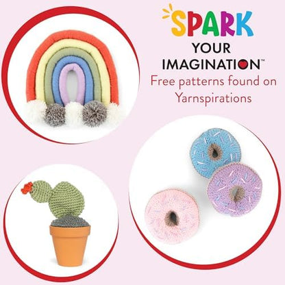 Red Heart Super Saver Yarn Super Craft Kit Pastels,with 50 Countg/1.7 oz. 4 Medium Worsted Yarn for Knitting & Crocheting,12 Colors,Perfect for Chunky Sweaters,Blankets,Amigurumi,50 Count (Pack of 10) - Image 3