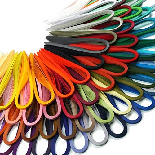 JUYA Quilling Strips Set 2880 Strips 72 Colors 5mm by JUYACrafts