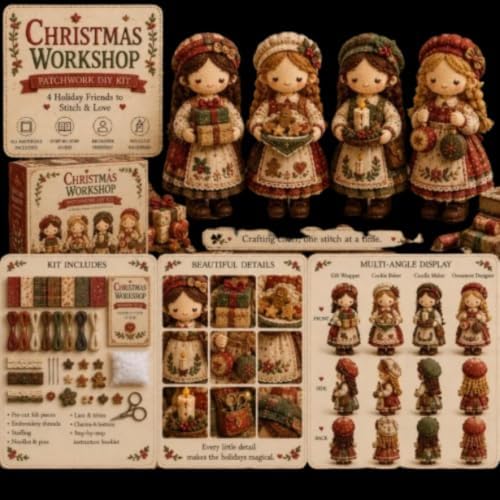 Forest Patchwork DIY Kit Series Beginner Sewing Craft Kit, #B - Image 6