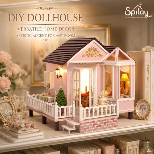 Spilay DIY Miniature House Kit for Adults, Miniature Dollhouse Kit - Image 4