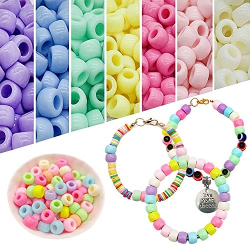 leitait Girls Toys Bracelet Making Kit - 3000pcs Charm Jewelry Making Kit Supplies,Easter Basket Stuffers,Unicorn/Mermaid Crafts Birthday Gifts for Girls Ages 5 6 7 8 9 10 11 12 Years Old - Image 6