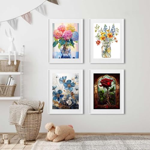 DYAIANGMU 4 Pack Stamped Cross Stitch Kit for Adults 15.7x11.8 inches - Image 4