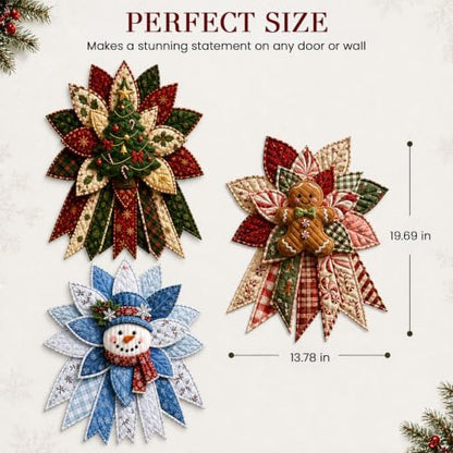 Daily Partner Quilted Christmas Door Hanging DIY Sewing Kit (3PCSA) - Image 5