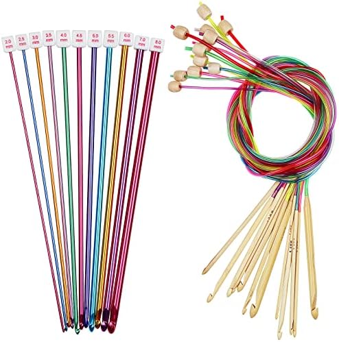 Coopay 23 PCS Tunisian Crochet Hooks Set, Complete Crochet Needles Set by Coopay