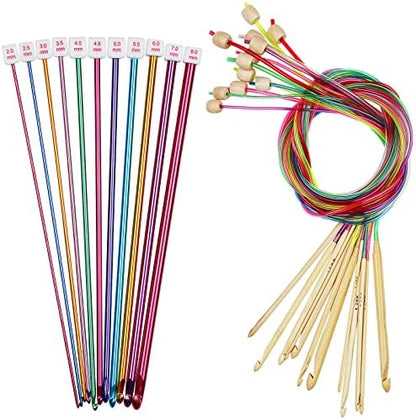 Coopay 23 PCS Tunisian Crochet Hooks Set, Complete Crochet Needles Set by Coopay