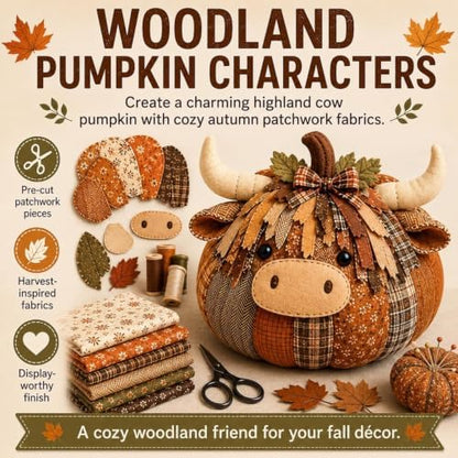 DIY Animal Pumpkin Fabric Sewing Kit (#A) - Image 3