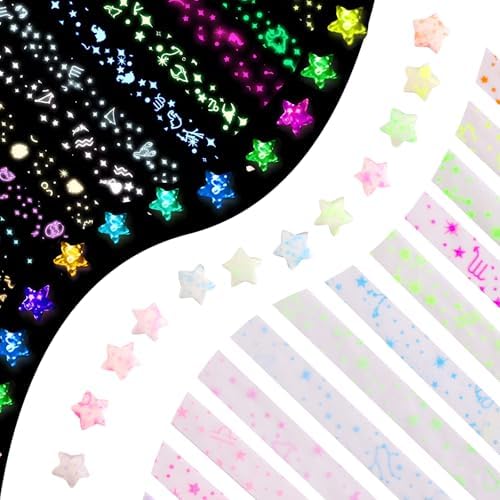 Luminous Star Paper Strips , 210 Sheets Star Origami Paper of The 12 zodiac signs, Lucky Origami Kit DIY Paper Art Great Gift for Kids by Felixcraft-DIYDreamscape