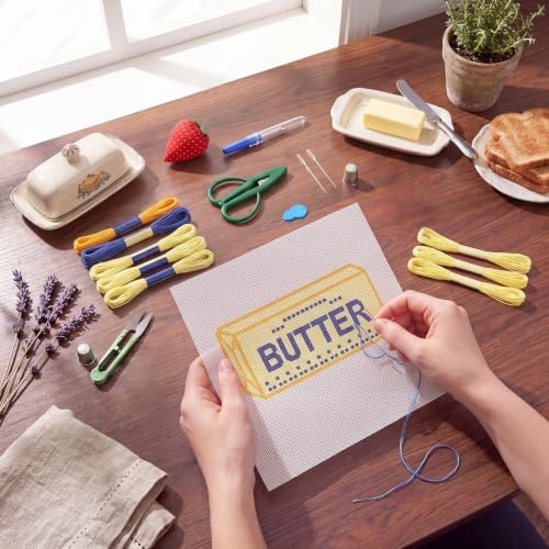 XunYee Needlepoint Canvas Kit, Butter - Image 6