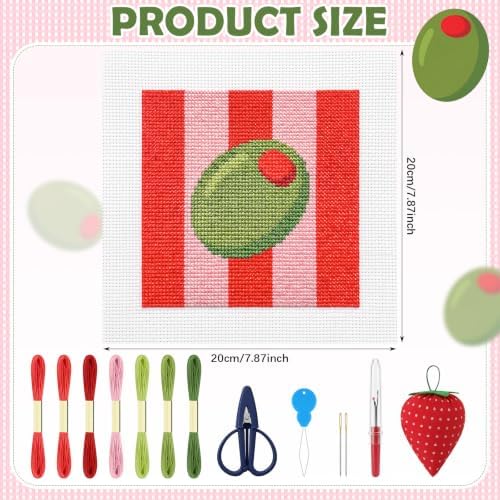 XunYee Needlepoint Canvas Kit, Martini - Image 2