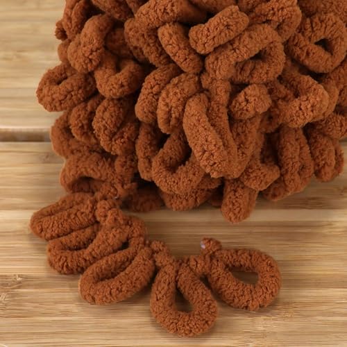 JubileeYarn Fun Finger Loops Yarn - Hickory - 2 Skeins - Image 3