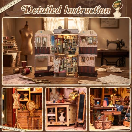 Fsolis Book Nook Kit - DIY Miniature House Kit for Adults - Image 5