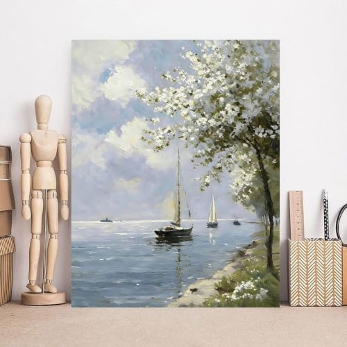 YOLENIX Sailboat Paint by Numbers Kit for Adults Beginner (Without Frame) - Image 2