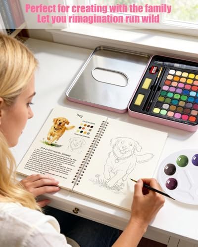 15 Beautiful Animal Watercolor Workbook for Adults Beginner - Image 5