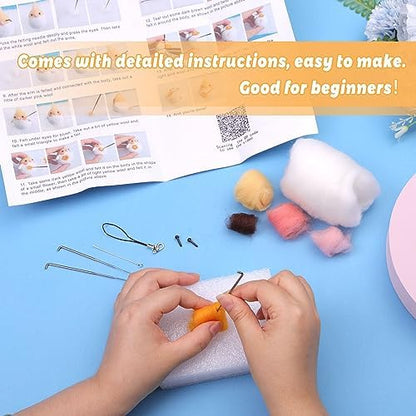 SOCNITC Animal Needle Felting Starter Kit with Needle Felting Tools - Image 5