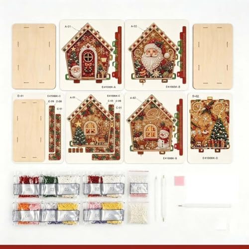 Christmas Diamond Pearl Painting Suncatcher Kit Christmas Ornaments 2026 (Style-C) - Image 5