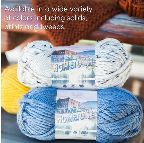 Lion Brand Yarn Hometown Yarn, Super-Bulky Yarn for Knitting, Crocheting, and Crafting, 3 Pack, Houston Cream - Image 5