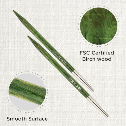 KnitPro Dreamz Interchangeable Circular Needles 4" (10cm) | US Size 9 (5.5mm) - Image 2