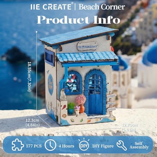 Book Nook Kit - Beach Corner DIY Miniature House Dollhouse Booknook Kit - Image 2