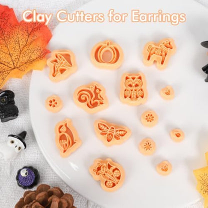 Puocaon Fall Animal Fox Polymer Clay Cutters for Jewelry Earring Making - Image 4