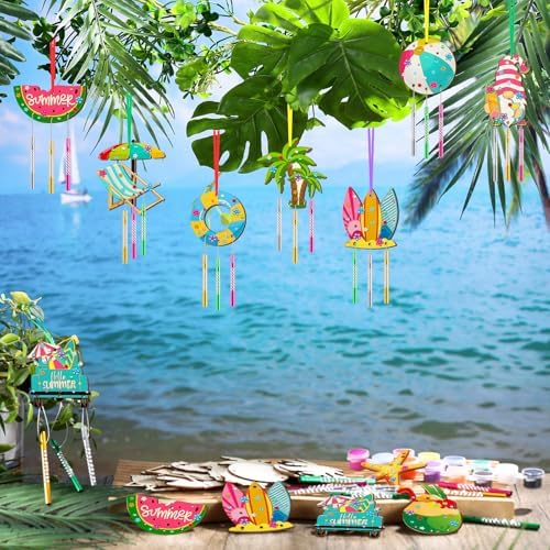 JellyArch Summer 30 Pack DIY Wind Chime Kit Art and Crafts - Image 2