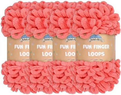 JubileeYarn Fun Finger Loops Yarn - Sherbert - 4 Skeins by BambooMN