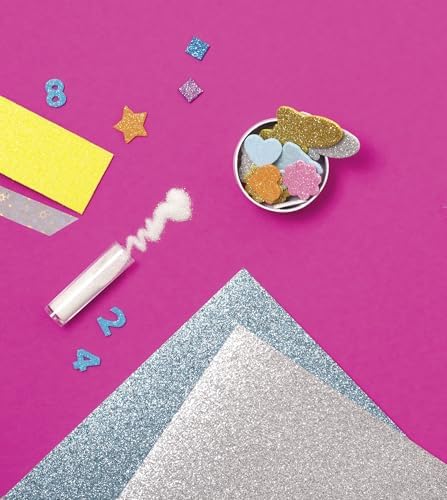 folia 937 Creative Box Glitter Mix, Over 900 Pieces, Glittery, Colourful Material Mix for Imaginative and Creative Crafts, Decorating and Decorating - Image 5