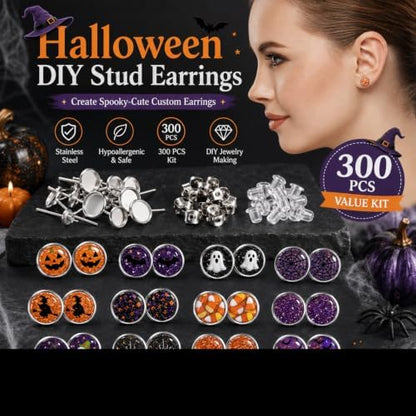 300 Pcs Earring Posts, Silver with Silver and Clear - Image 3
