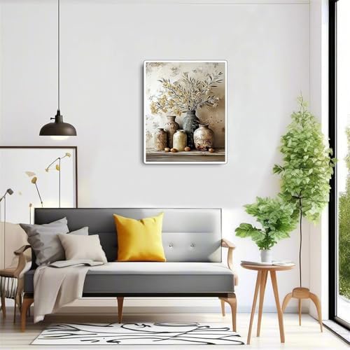 Flower Paint by Numbers Kit for Adults,Olive Blossom Adult Painting by Numbers for Beginner on Canvas,DIY Painting Kits for Home Wall Decor,Gifts (Flower6) - Image 6